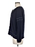 Gap 100% Rayon Blue Long Sleeve Blouse Size M - photo 5