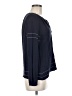 Gap 100% Rayon Blue Long Sleeve Blouse Size M - photo 4