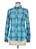 The North Face Plaid Teal Long Sleeve Button-Down Shirt Size M - photo 1