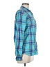 The North Face Plaid Teal Long Sleeve Button-Down Shirt Size M - photo 4