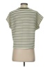 Unbranded Stripes Green Ivory Short Sleeve Turtleneck Size S - photo 2