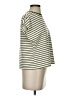 Unbranded Stripes Green Ivory Short Sleeve Turtleneck Size S - photo 4