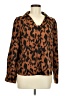 Unbranded Animal Print Brown Long Sleeve Blouse Size M - photo 1