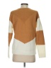 Unbranded 100% Acrylic Color Block Tan Pullover Sweater Size S - photo 2