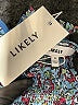 Likely 100% Polyester Paisley Blue Casual Dress Size 6 - photo 7