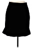 British Khaki Solid Black Formal Skirt Size 8 - photo 1