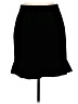 British Khaki Solid Black Formal Skirt Size 8 - photo 2