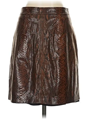 Elie Tahari Leather Skirt (view 2)