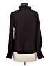 David Lerner 100% Silk Black Long Sleeve Silk Top Size M - photo 2