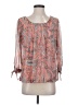 Sara Michelle Paisley Pink 3/4 Sleeve Blouse Size S - photo 1