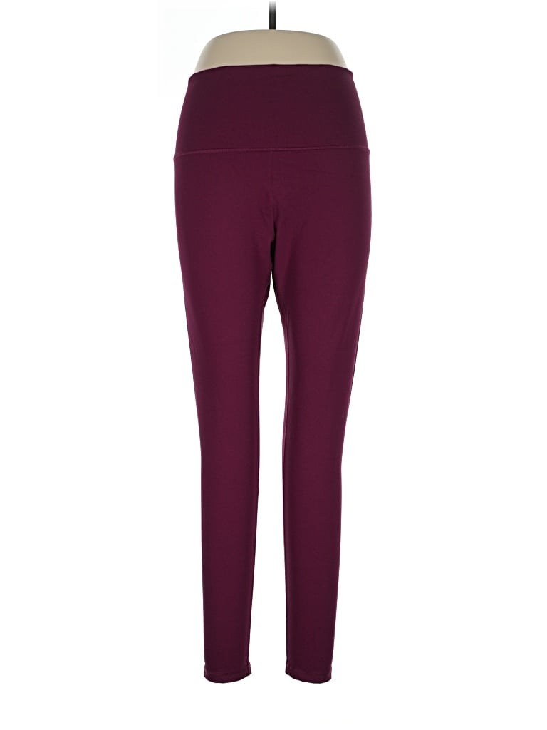 Pre-owned Calia Active Pants In Burgundy