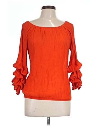 Indigo Rose 3/4 Sleeve Blouse (view 1)