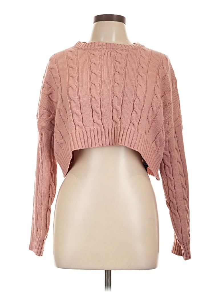 Pre-owned Dazy Long Sleeve Turtleneck In Pink