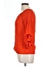 Indigo Rose Orange 3/4 Sleeve Blouse Size L - photo 5