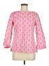 Elizabeth McKay Print Pink 3/4 Sleeve Top Size 6 - photo 1