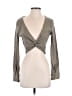 Zara Gray Long Sleeve Top Size XS - photo 1
