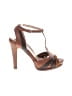 Dana Davis Color Block Brown Sandals Size 8 - photo 1