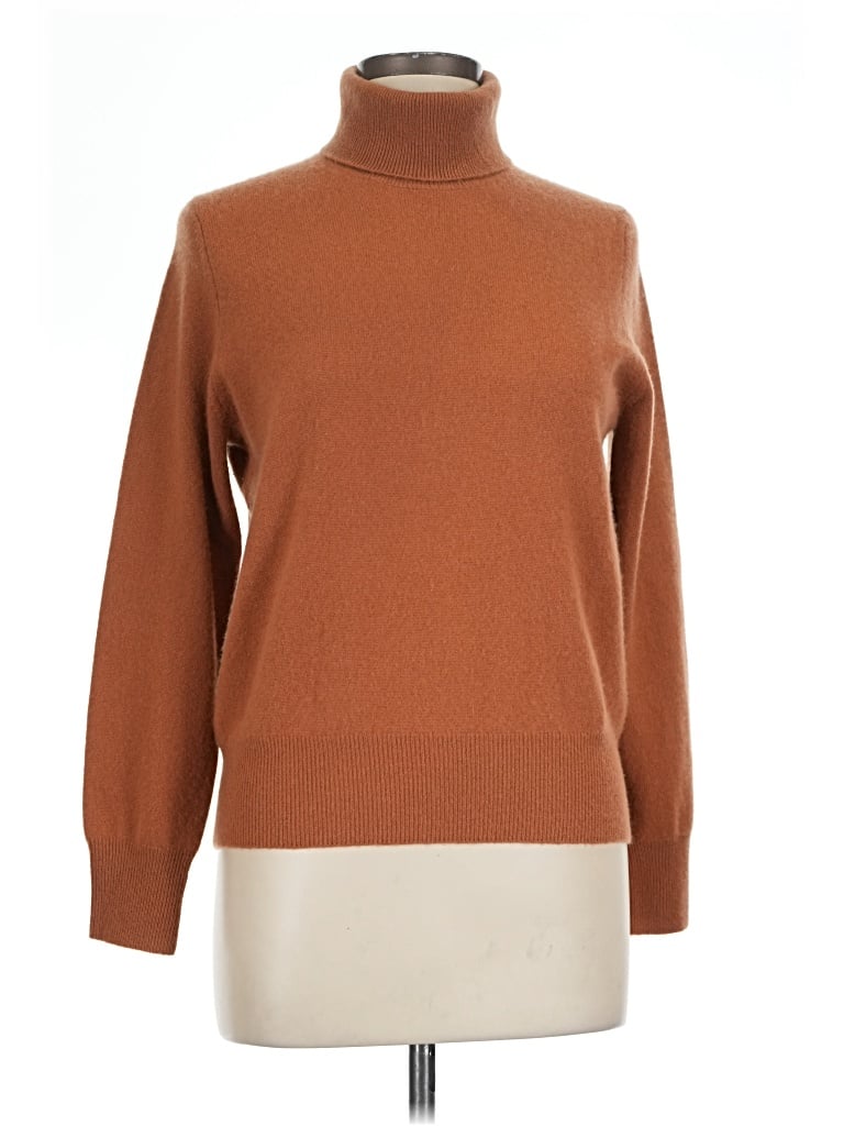 Pre-owned Unbranded Turtleneck Sweater In Brown
