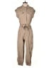 Intermix Solid Tan Jumpsuit Size 4 - photo 1