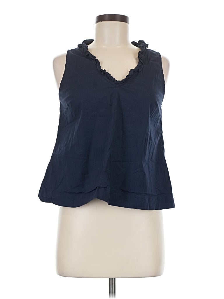 Pre-owned Pomander Place Sleeveless Blouse In Blue