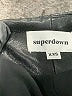 Superdown 100% Polyester Black Faux Leather Skirt Size XXS - photo 4