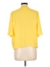 Apt. 9 100% Polyester Yellow Short Sleeve Blouse Size L - photo 2