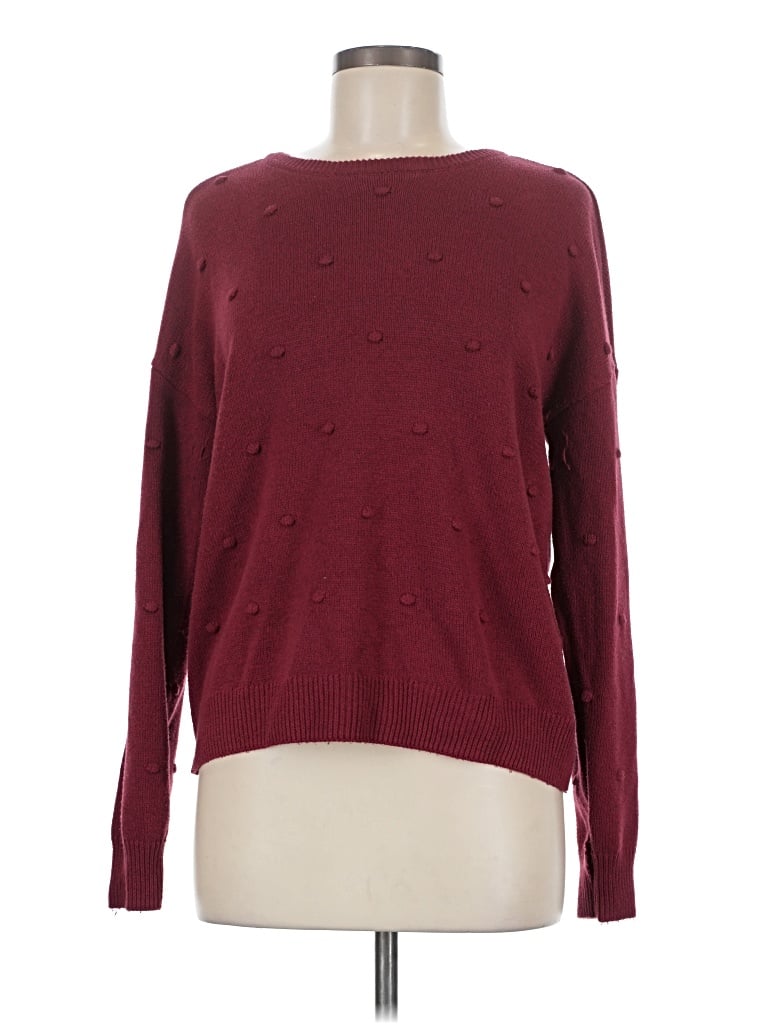 Pre-owned Threads 4 Thought Pullover Sweater In Burgundy