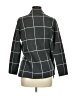 Ann Taylor LOFT 100% Cotton Plaid Gray Blazer Size M - photo 2