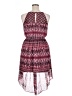 No Boundaries 100% Polyester Paisley Burgundy Cocktail Dress Size XL - photo 2