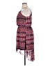 No Boundaries 100% Polyester Paisley Burgundy Cocktail Dress Size XL - photo 5