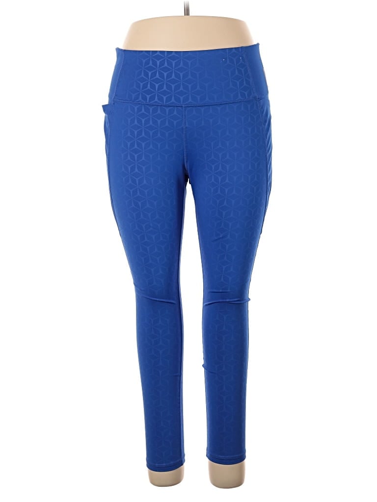 Pre-owned Xersion Active Pants In Blue