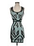 Herve Leger Graphic Teal Cocktail Dress Size XS - photo 1
