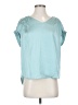 CATHERINE Catherine Malandrino 100% Polyester Teal Short Sleeve Top Size XS - photo 1