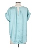 CATHERINE Catherine Malandrino 100% Polyester Teal Short Sleeve Top Size XS - photo 2