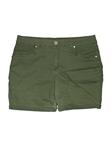 New Directions Khaki Shorts (view 1)