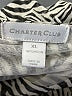 Charter Club Animal Print Silver 3/4 Sleeve Blouse Size XL - photo 7