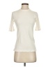 AGOLDE Solid Ivory Short Sleeve Turtleneck Size S - photo 1