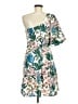 Shein 100% Polyester Tropical Green Casual Dress Size M - photo 2