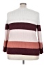 Ava & Viv Color Block Burgundy Pullover Sweater Size 3X - photo 2