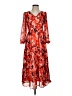Sincerely Jules 100% Polyester Orange Cocktail Dress Size S - photo 1
