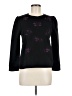 Ann Taylor Floral Black Pullover Sweater Size M - photo 1