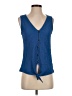 Absolutely Famous Blue Sleeveless Blouse Size S - photo 1