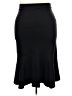 Lands' End Solid Black Casual Skirt Size L (tall) - photo 2