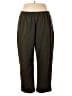 Basic Editions Green Casual Pants Size XXL - photo 1