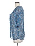 Bee Stitched 100% Polyester Blue 3/4 Sleeve Blouse Size S - photo 5