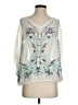 BCX 100% Polyester Ivory 3/4 Sleeve Blouse Size S - photo 1