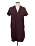 Lush Burgundy Casual Dress Size S - photo 1