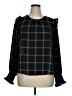 Laundry by Shelli Segal 100% Polyester Black Long Sleeve Blouse Size XL - photo 1