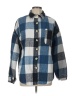 Fantaslook 100% Polyester Checkered-gingham Blue Fleece Size L - photo 1