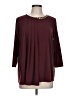 MICHAEL Michael Kors Burgundy 3/4 Sleeve Blouse Size L - photo 1